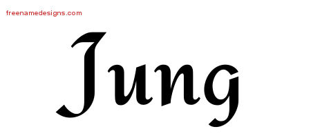 Calligraphic Stylish Name Tattoo Designs Jung Download Free