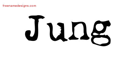 Vintage Writer Name Tattoo Designs Jung Free Lettering