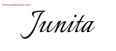 Calligraphic Name Tattoo Designs Junita Download Free