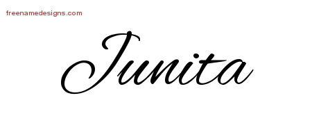Cursive Name Tattoo Designs Junita Download Free