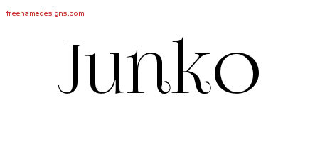Vintage Name Tattoo Designs Junko Free Download