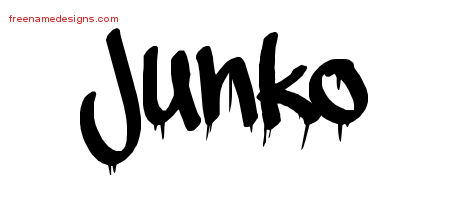 Graffiti Name Tattoo Designs Junko Free Lettering