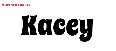 Groovy Name Tattoo Designs Kacey Free Lettering