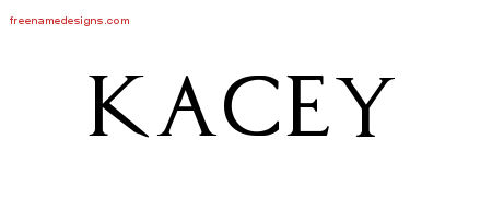 Regal Victorian Name Tattoo Designs Kacey Graphic Download