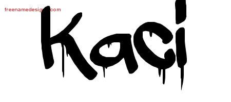 Graffiti Name Tattoo Designs Kaci Free Lettering