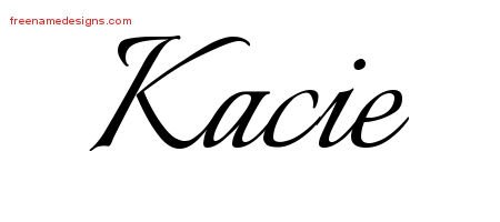 Calligraphic Name Tattoo Designs Kacie Download Free