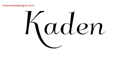 Elegant Name Tattoo Designs Kaden Download Free
