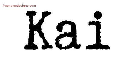 Typewriter Name Tattoo Designs Kai Free Printout