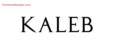 Regal Victorian Name Tattoo Designs Kaleb Printable
