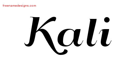 Art Deco Name Tattoo Designs Kali Printable