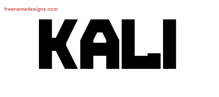 Titling Name Tattoo Designs Kali Free Printout