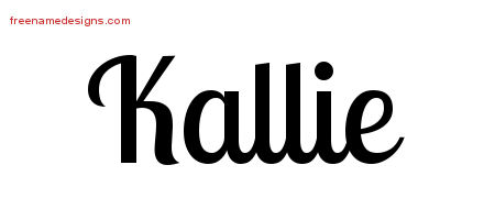 Handwritten Name Tattoo Designs Kallie Free Download
