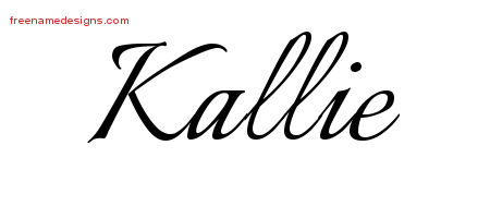 Calligraphic Name Tattoo Designs Kallie Download Free