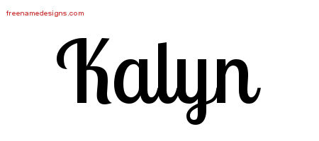 Handwritten Name Tattoo Designs Kalyn Free Download