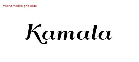Art Deco Name Tattoo Designs Kamala Printable