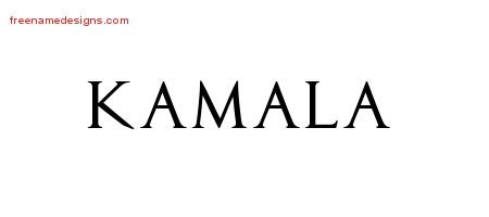 Regal Victorian Name Tattoo Designs Kamala Graphic Download
