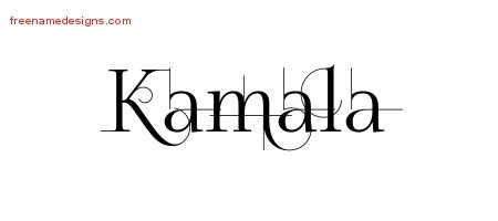 Decorated Name Tattoo Designs Kamala Free
