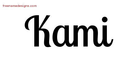 Handwritten Name Tattoo Designs Kami Free Download