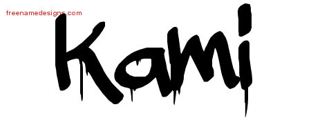 Graffiti Name Tattoo Designs Kami Free Lettering