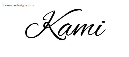 Cursive Name Tattoo Designs Kami Download Free