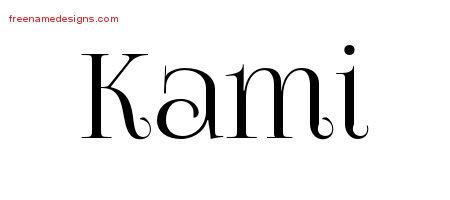 Vintage Name Tattoo Designs Kami Free Download