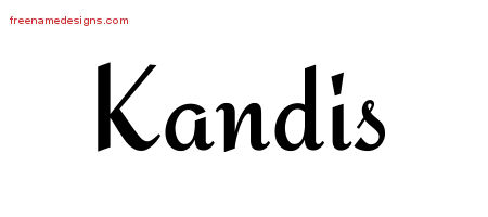 Calligraphic Stylish Name Tattoo Designs Kandis Download Free
