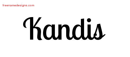 Handwritten Name Tattoo Designs Kandis Free Download