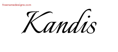 Calligraphic Name Tattoo Designs Kandis Download Free
