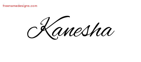 Cursive Name Tattoo Designs Kanesha Download Free