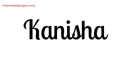 Handwritten Name Tattoo Designs Kanisha Free Download