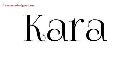 Vintage Name Tattoo Designs Kara Free Download