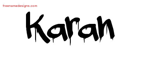 Graffiti Name Tattoo Designs Karan Free Lettering