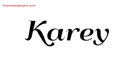 Art Deco Name Tattoo Designs Karey Printable
