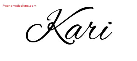 Cursive Name Tattoo Designs Kari Download Free