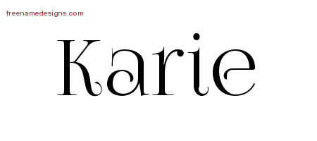 Vintage Name Tattoo Designs Karie Free Download