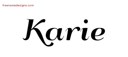 Art Deco Name Tattoo Designs Karie Printable