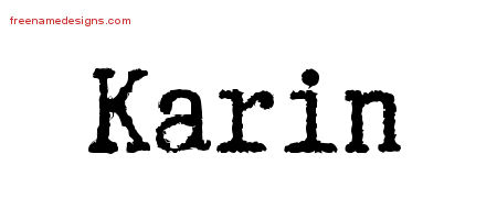 Typewriter Name Tattoo Designs Karin Free Download