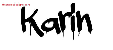 Graffiti Name Tattoo Designs Karin Free Lettering