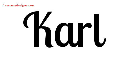Handwritten Name Tattoo Designs Karl Free Download