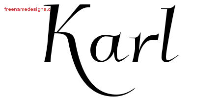 Elegant Name Tattoo Designs Karl Download Free