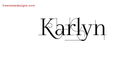 Decorated Name Tattoo Designs Karlyn Free