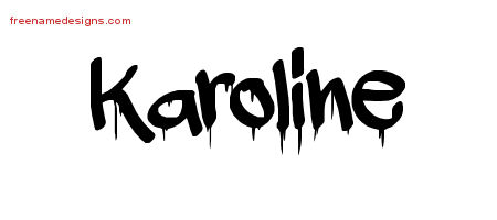 Graffiti Name Tattoo Designs Karoline Free Lettering