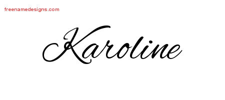 Cursive Name Tattoo Designs Karoline Download Free