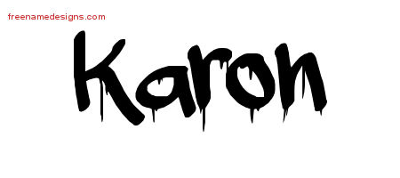 Graffiti Name Tattoo Designs Karon Free Lettering