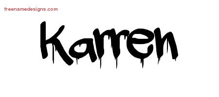 Graffiti Name Tattoo Designs Karren Free Lettering