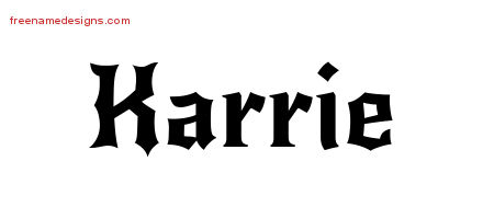 Gothic Name Tattoo Designs Karrie Free Graphic