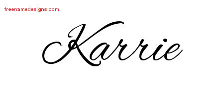 Cursive Name Tattoo Designs Karrie Download Free