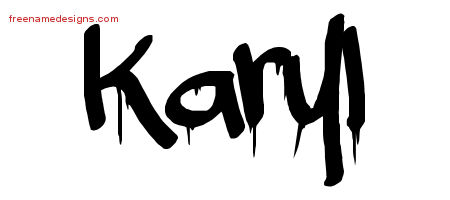 Graffiti Name Tattoo Designs Karyl Free Lettering
