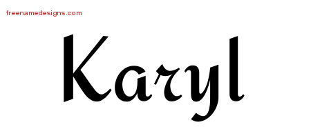 Calligraphic Stylish Name Tattoo Designs Karyl Download Free