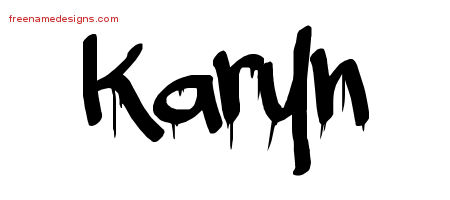 Graffiti Name Tattoo Designs Karyn Free Lettering